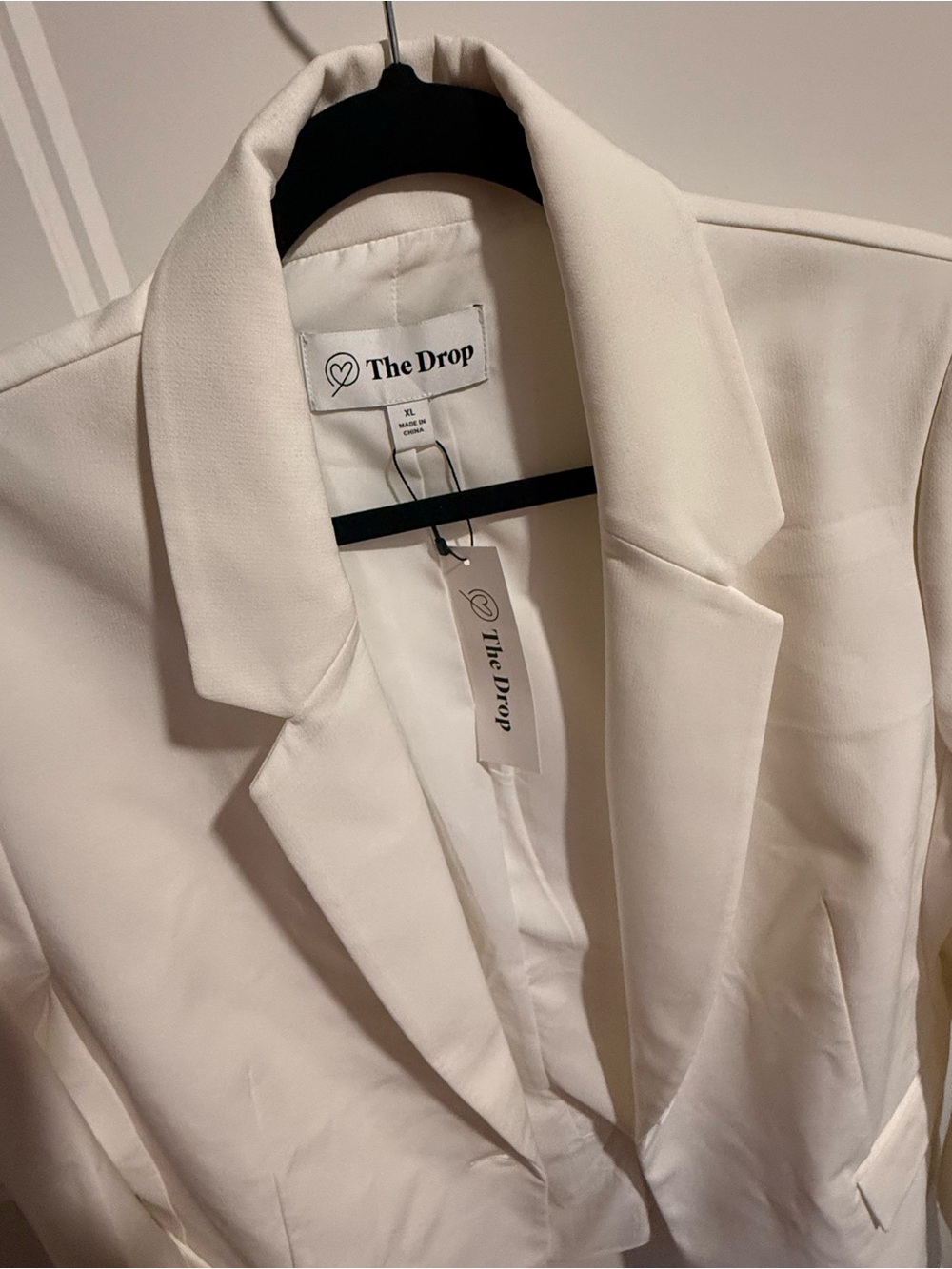 The Drop Women's Ivory Single-Button Blazer - Picture 2 of 3